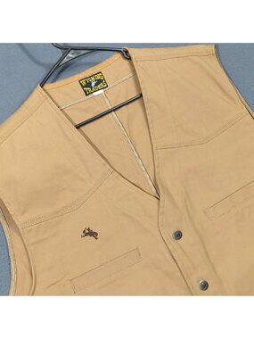 Wyoming Traders Texas Concealed Carry Vest Men's 3XL Tall Tan Canvas Western